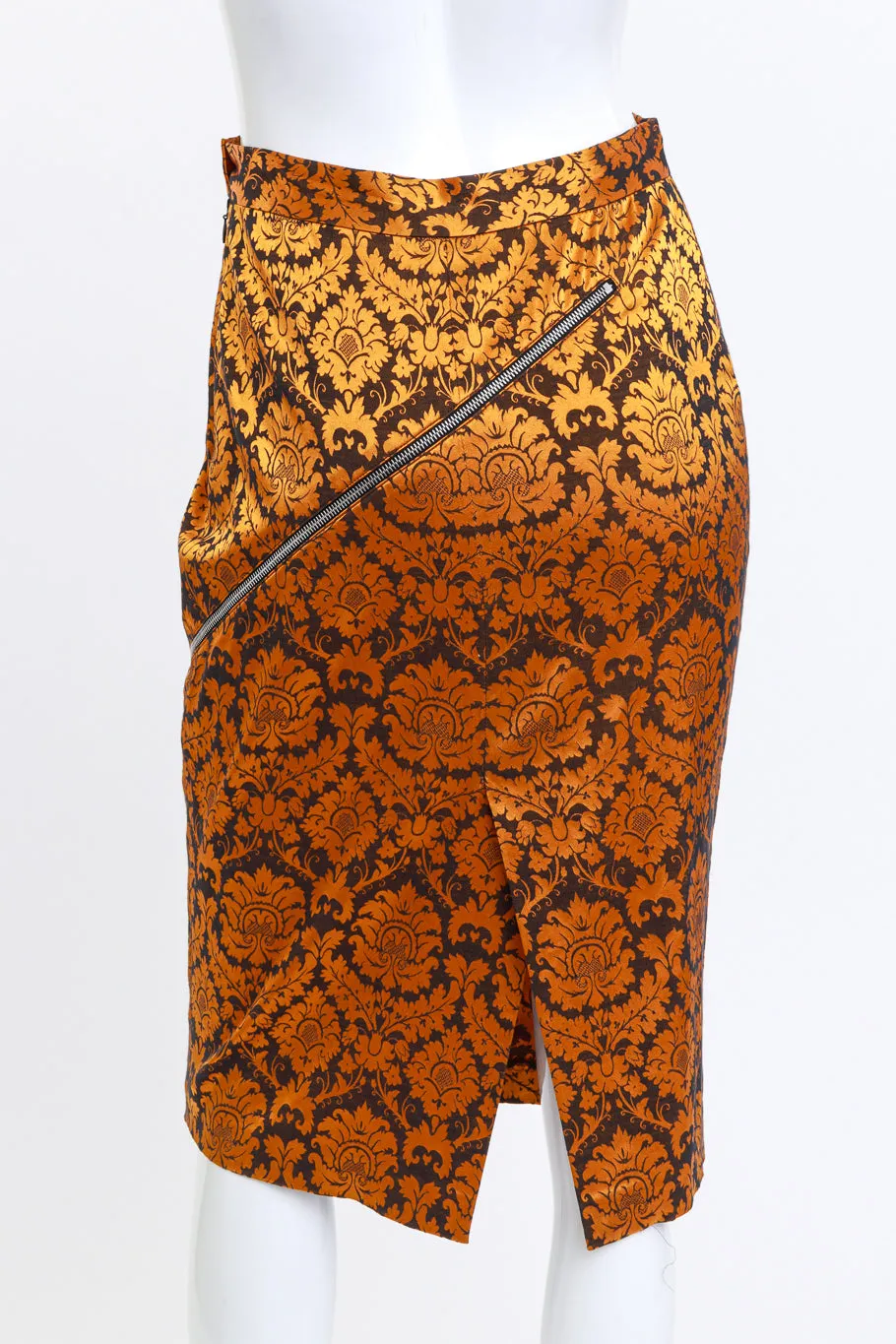 1997 S/S Damask Zipper Pencil Skirt