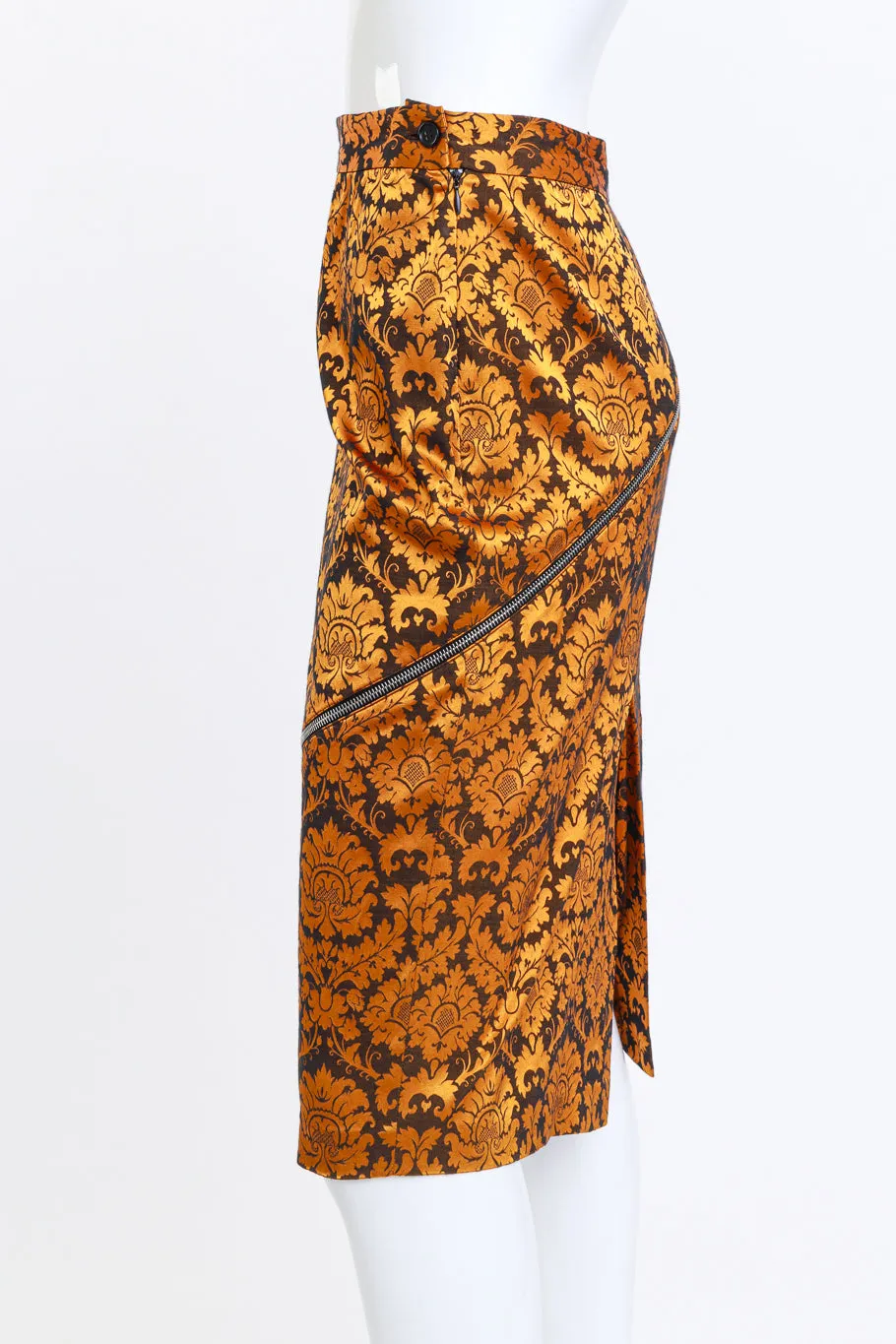 1997 S/S Damask Zipper Pencil Skirt