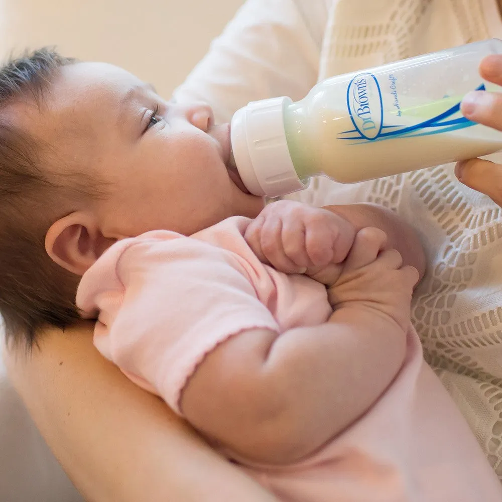 [2-Pack] Dr Brown's 4 oz/120 mL PP Narrow Anti-Colic Options  Baby Bottle 1pc