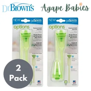 [2-Pack] Dr Brown's 8oz/250ml Narrow Neck “Options” Replacement Kit