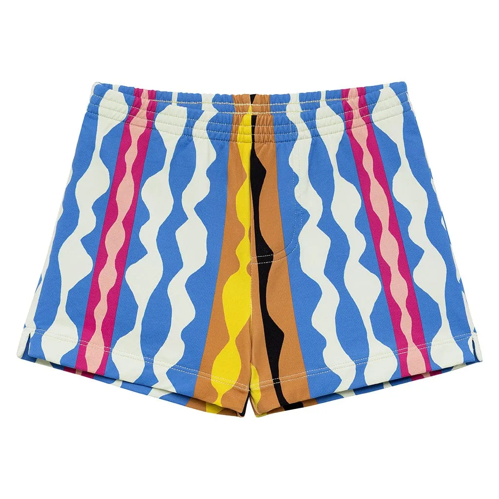 Abstract Mini Swim Trunk