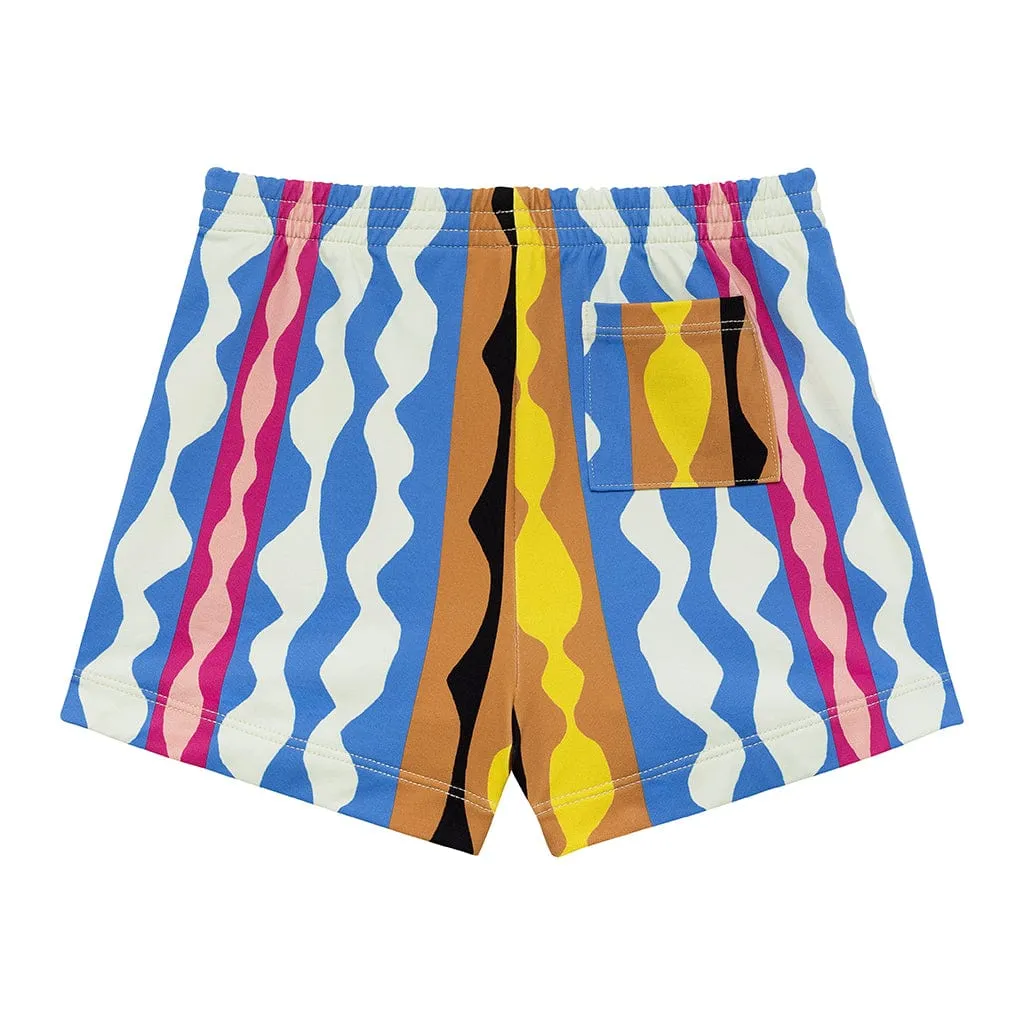 Abstract Mini Swim Trunk