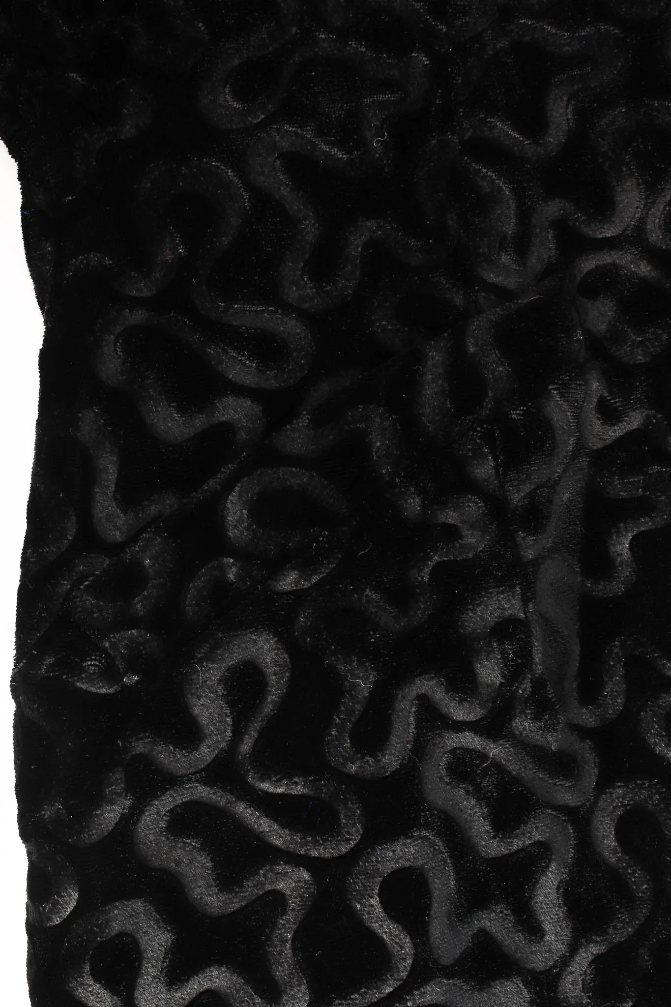 Abstract Swirl Burnout Velvet Blazer