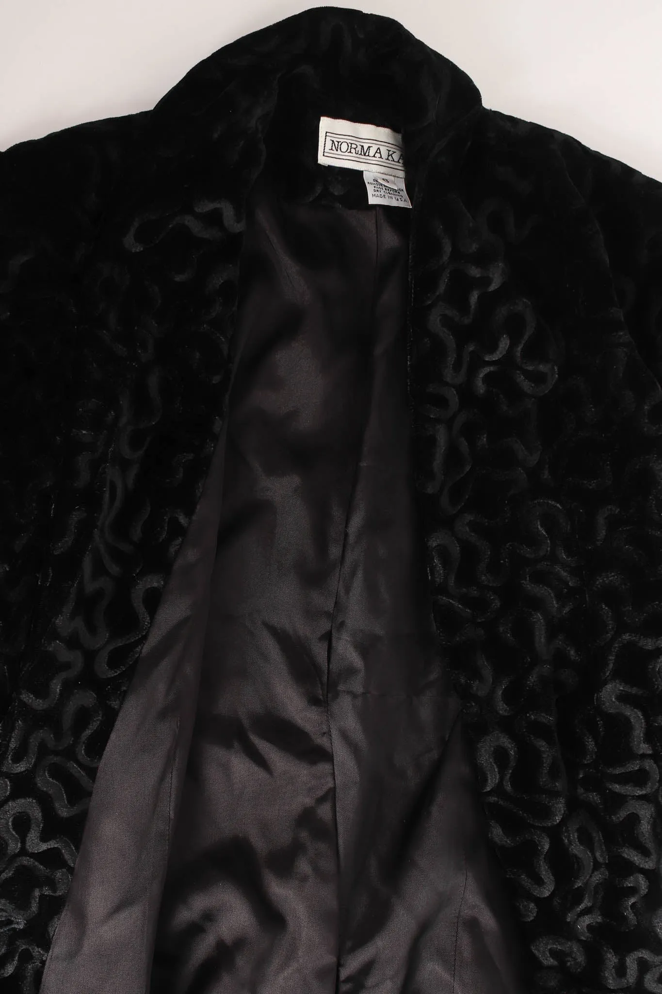 Abstract Swirl Burnout Velvet Blazer