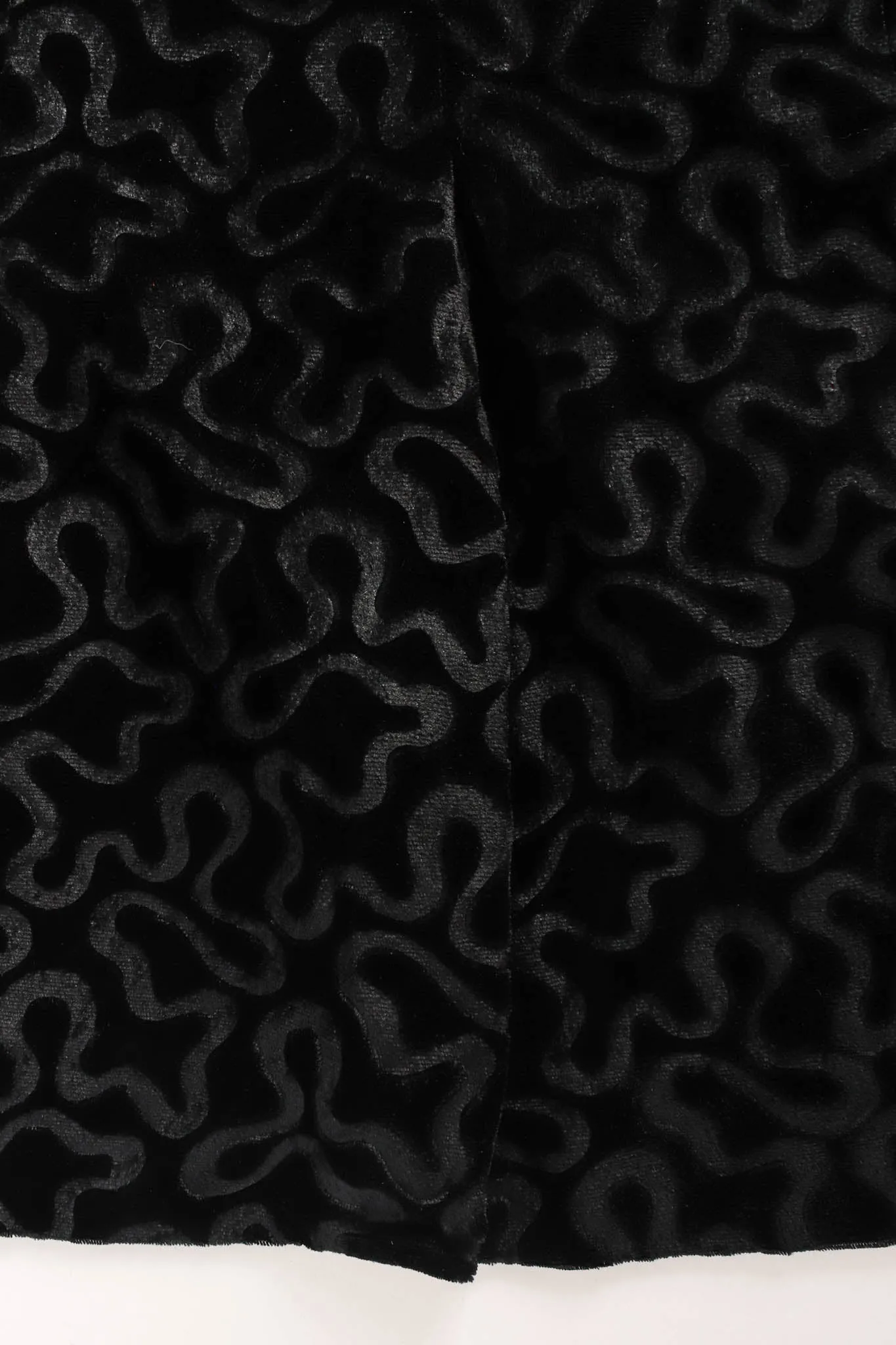 Abstract Swirl Burnout Velvet Blazer