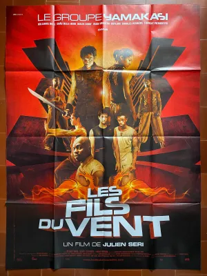 Affiche LE FILS DU VENT Julien SERI Chau Belle DINH arts martiaux   120x160cm