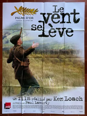 Affiche LE VENT SE LEVE Ken LOACH palme d'or festival cannes 120x160cm