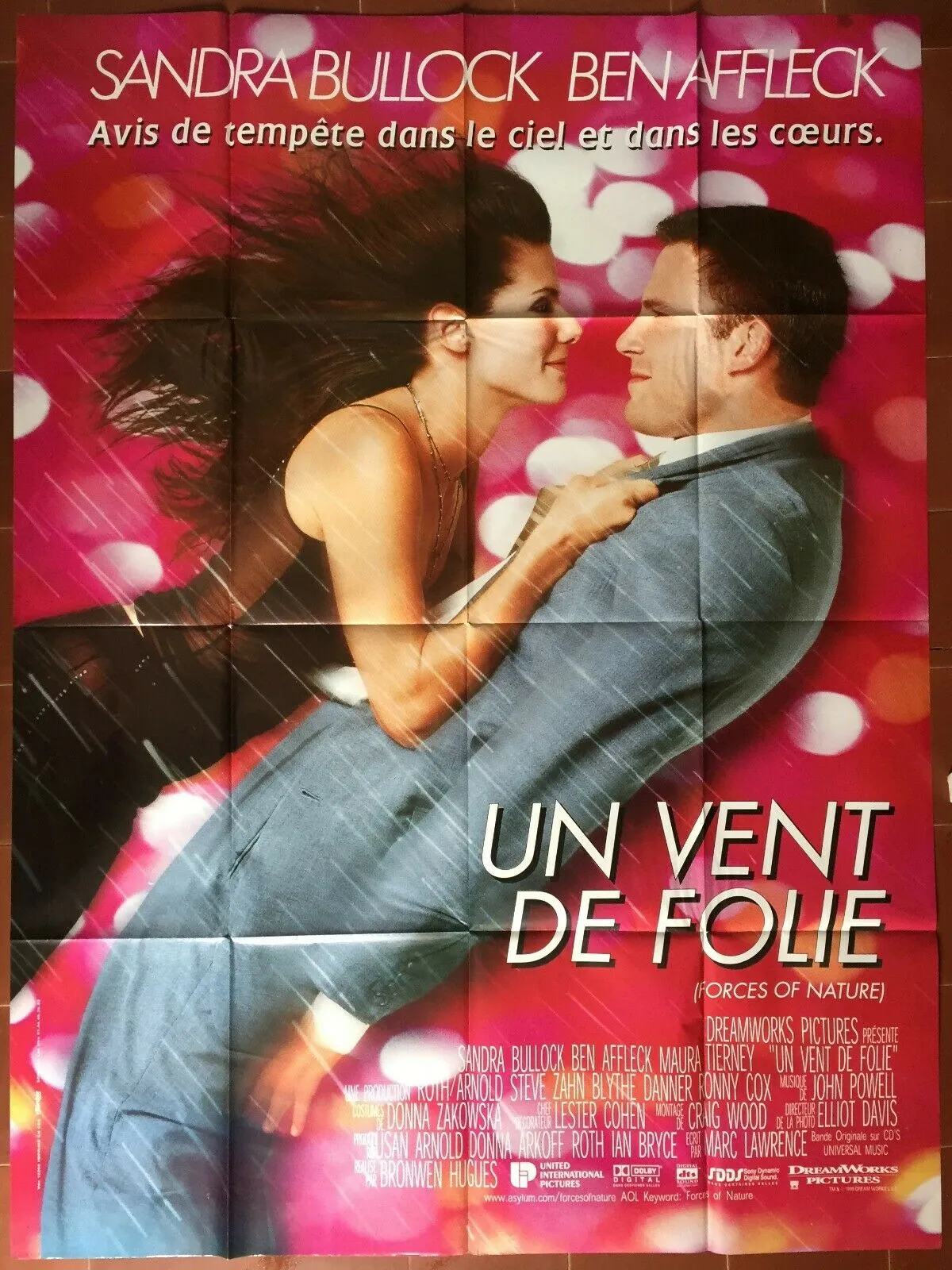 Affiche UN VENT DE FOLIE Forces of Nature SANDRA BULLOCK Ben Affleck 120x160cm *