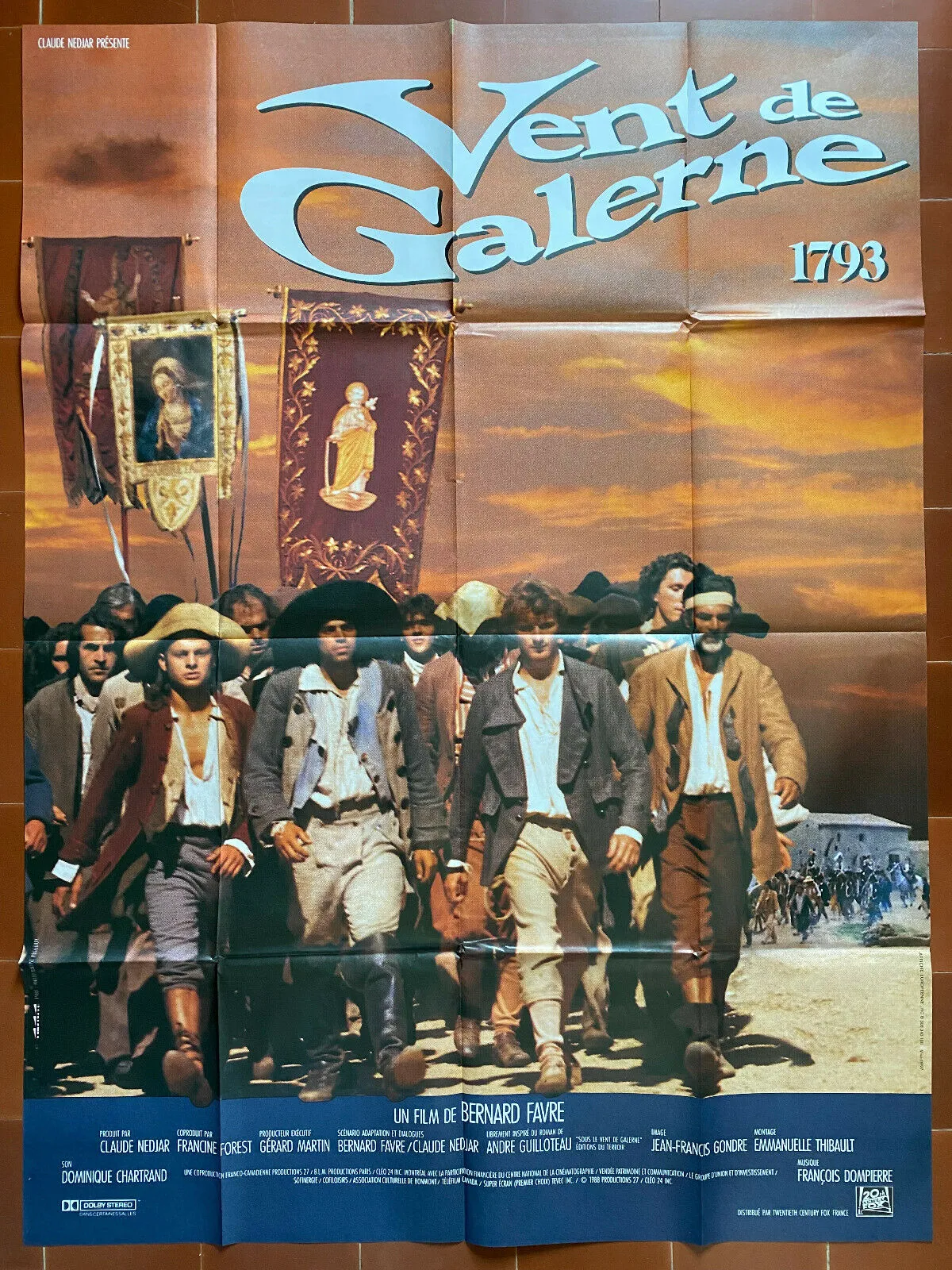Affiche VENT DE GALERNE 1793 Bernard FAVRE Thierry FORTINEAU 120x160cm