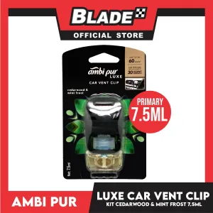 Ambi Pur Luxe Car Vent Clip Kit 7.5ml Cedarwood & Mintfrost