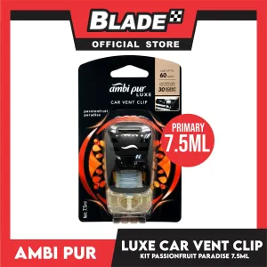 Ambi Pur Luxe Car Vent Clip Kit 7.5ml Passionfruit Paradise
