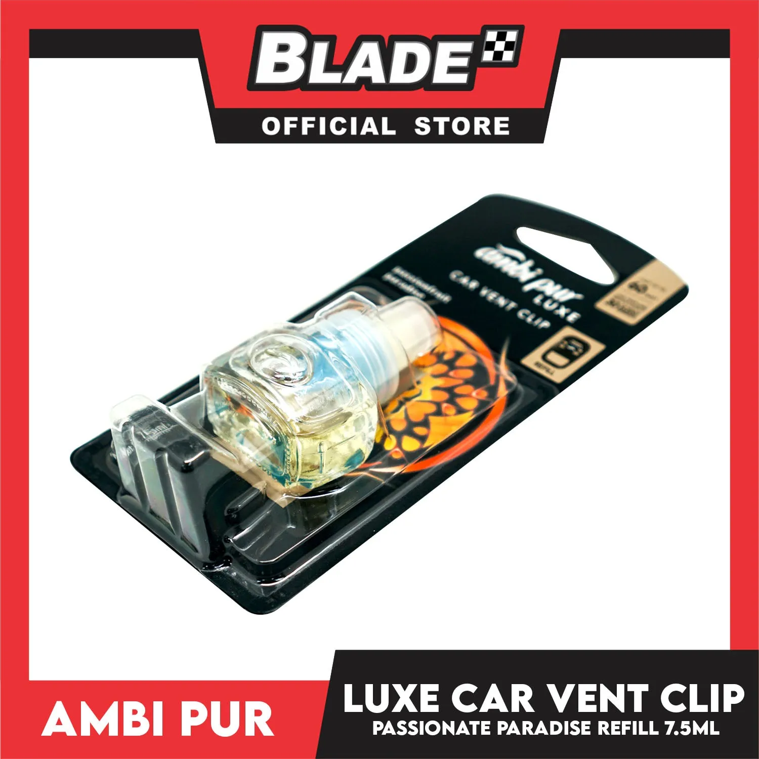 Ambi Pur Luxe Car Vent Clip Refill 7.5ml Passionfruit Paradise