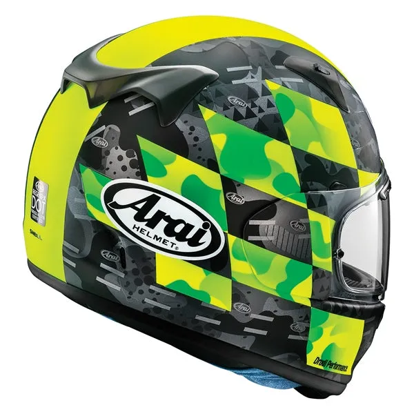 Arai Regent-X Motorcycle Full-Face Helmet - Patch Fluo Graphic