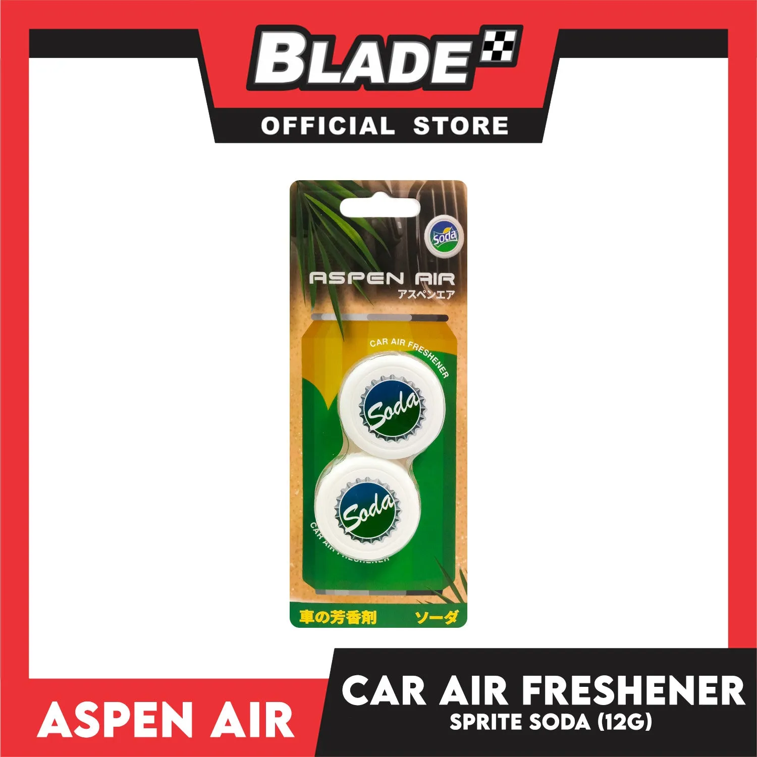 Aspen Air Car Air Freshener (Soda) Long Lasting Fragrance