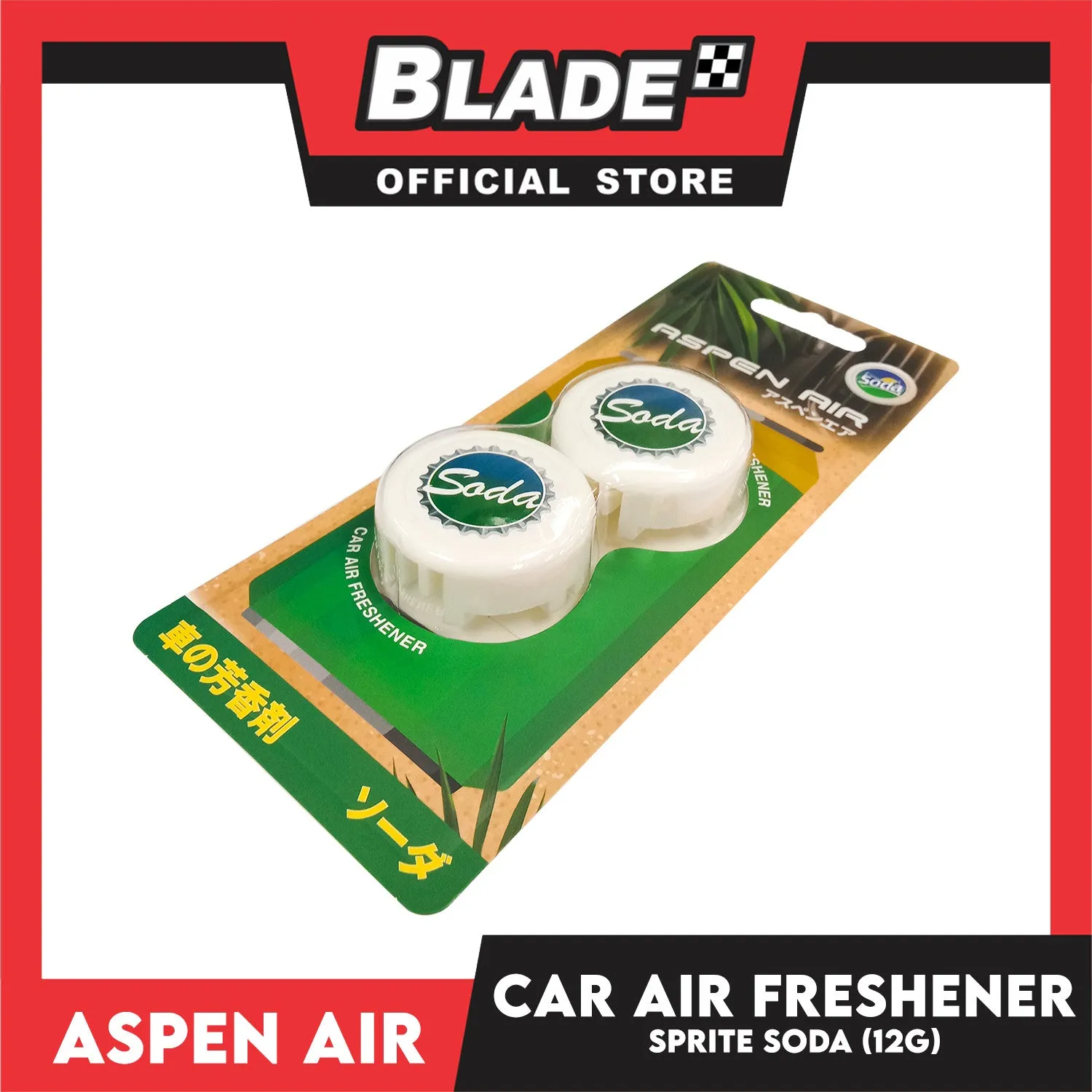 Aspen Air Car Air Freshener (Soda) Long Lasting Fragrance