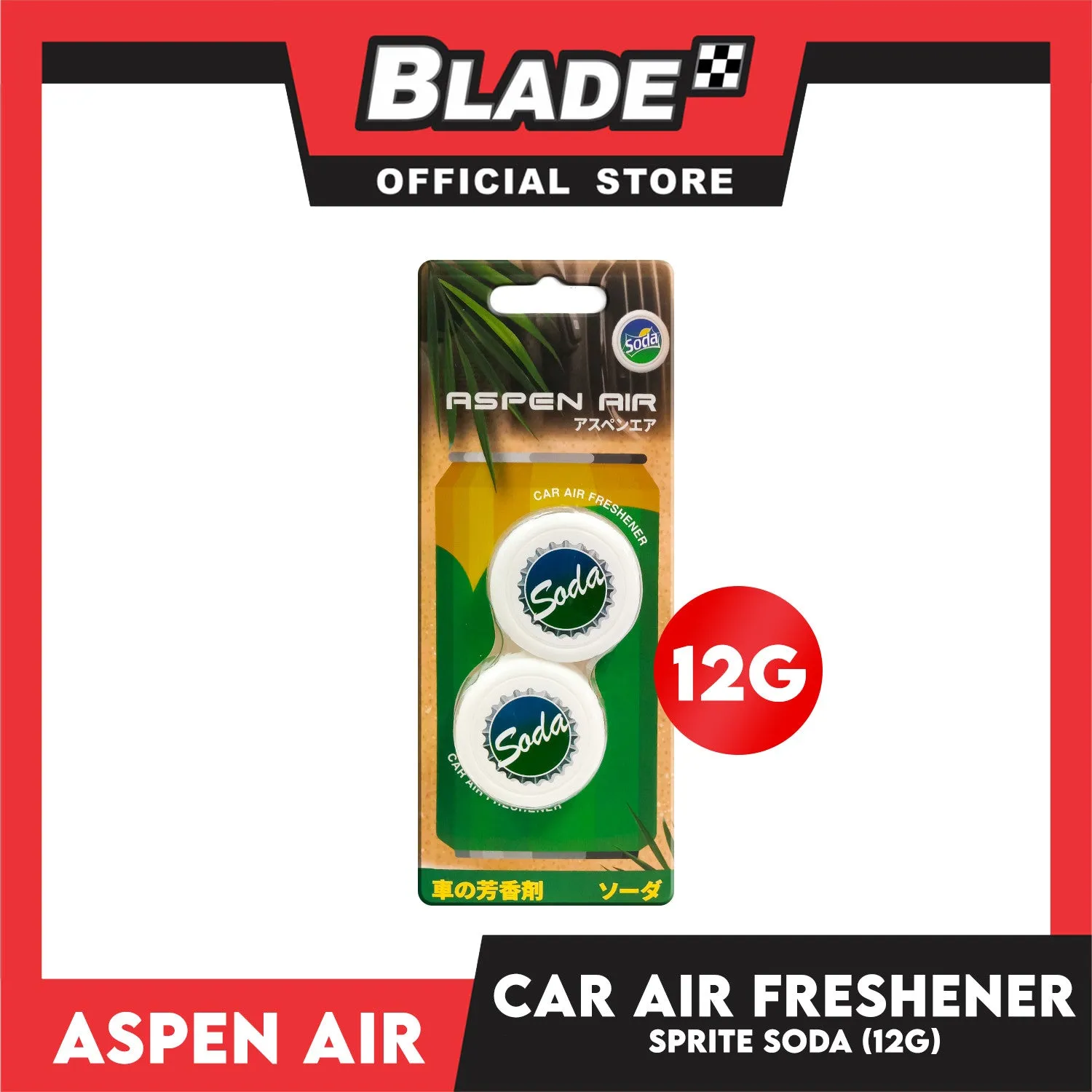 Aspen Air Car Air Freshener (Soda) Long Lasting Fragrance