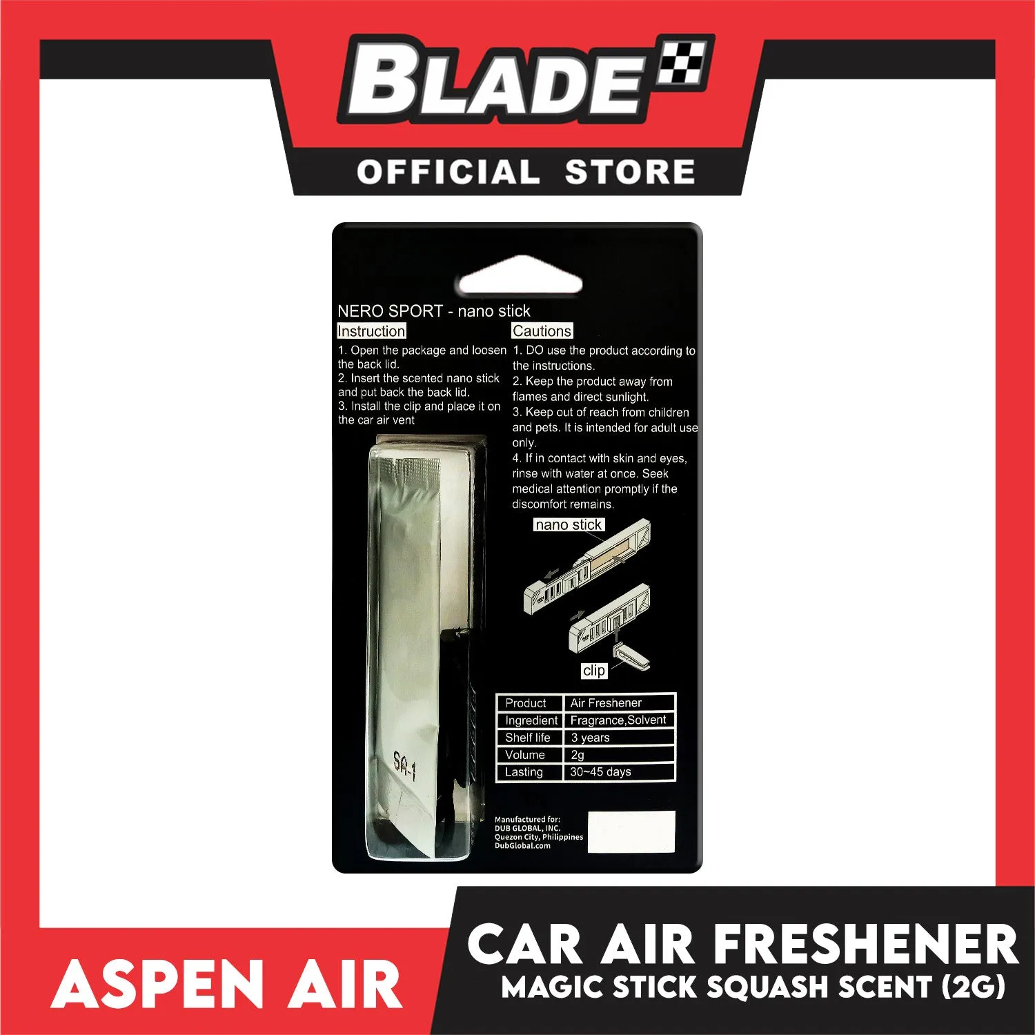 Aspen Air Magic Stick Air Freshener (Squash) 2g