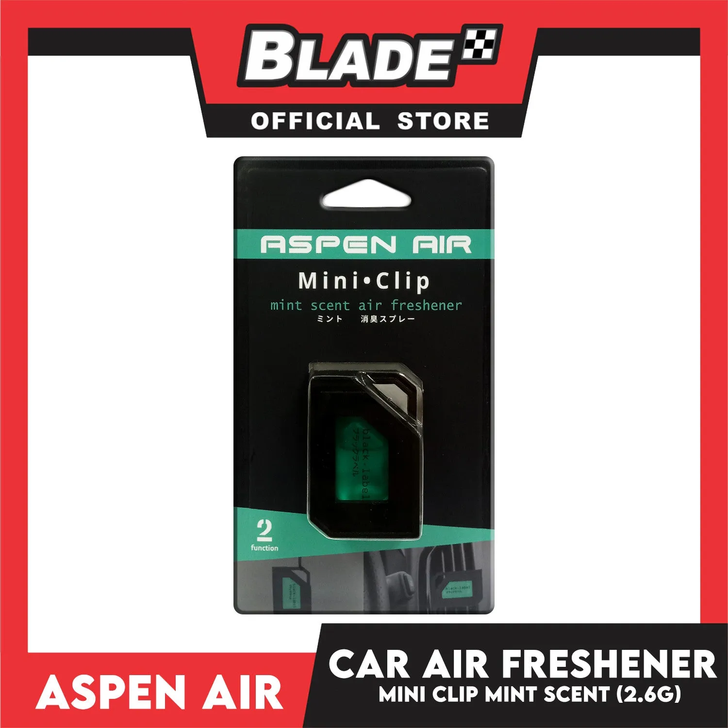Aspen Air Mini Clip Air Freshener (Mint) 2.6g