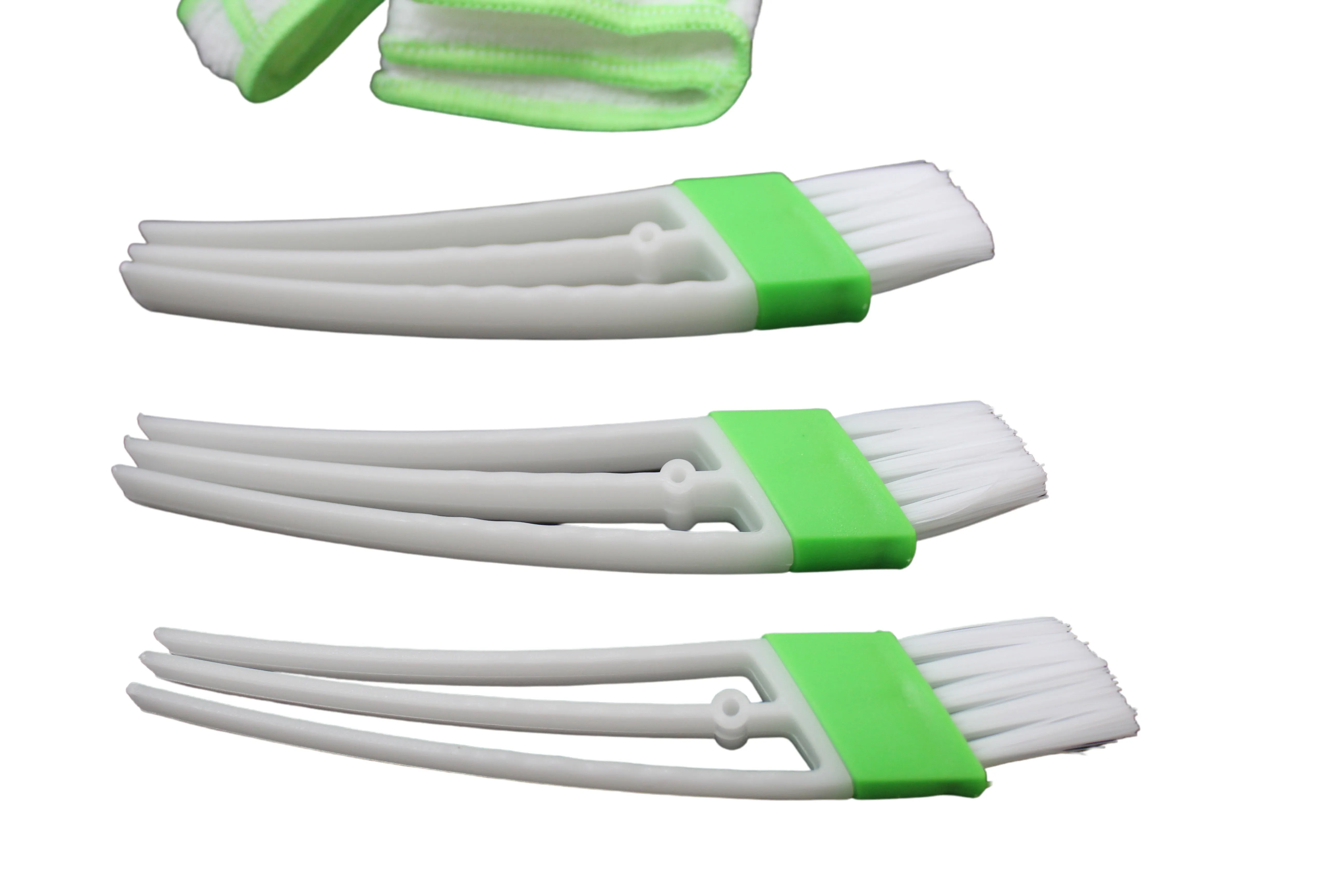 Automotive Air Conditioner Cleaning Brush, Double Ended Duster Tool for Keyboard Window Blinds Shutters -3 Pack