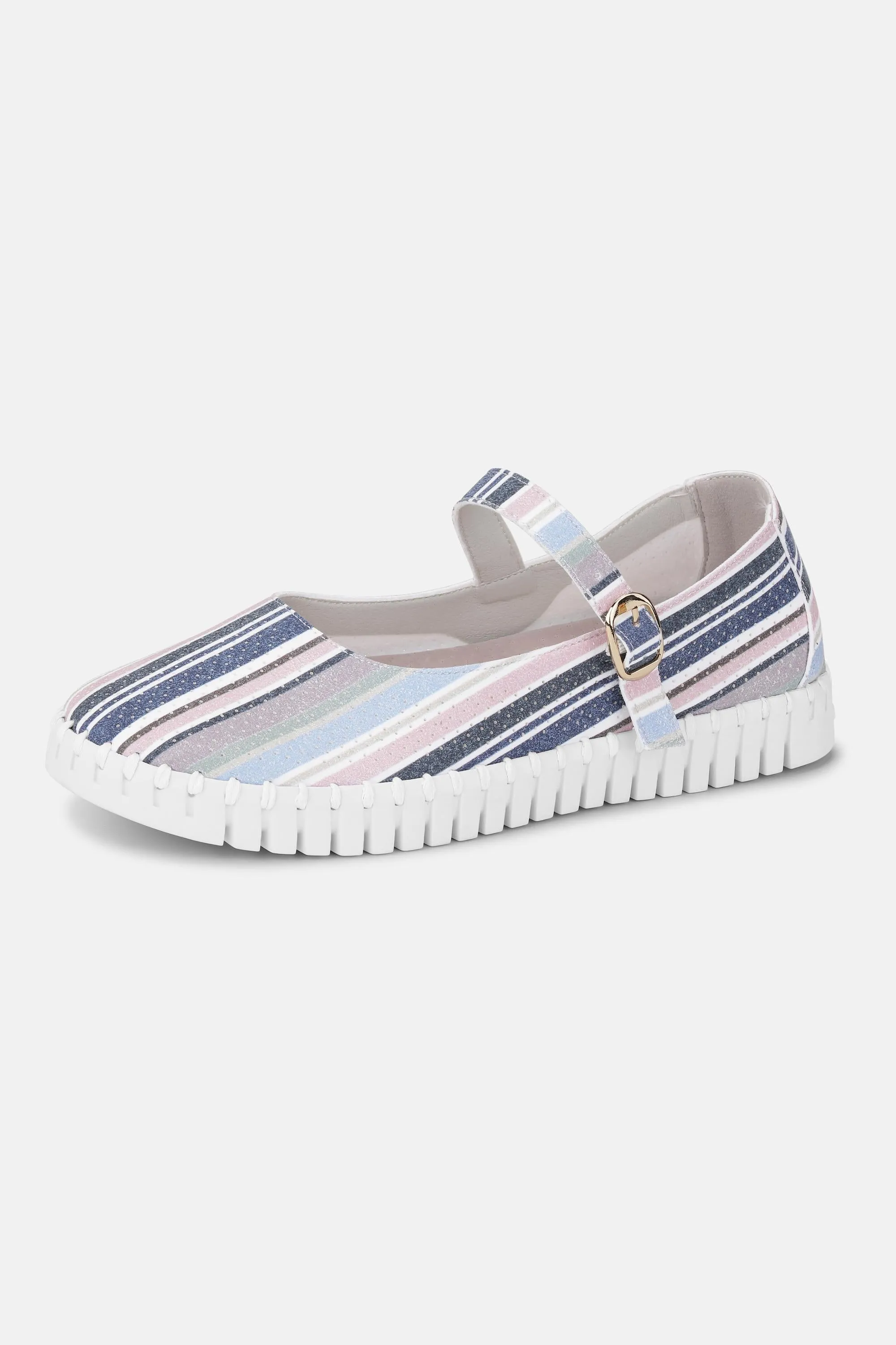 Ballerina Randig - Lotus White