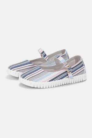 Ballerina Randig - Lotus White