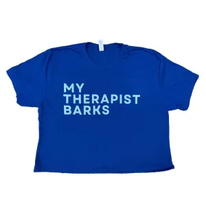 Bark Jax My Therapist Barks Crop Shirt