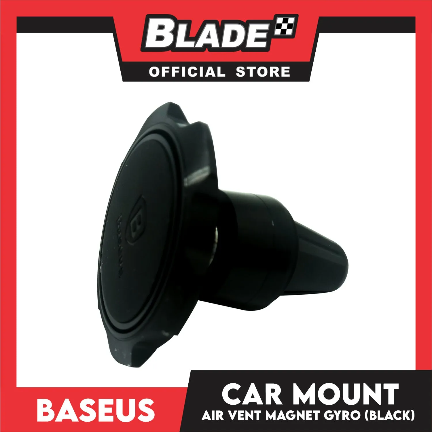 Baseus Gyro Magnet Air Vent Phone Holder SUFHL-01 (Black) Car Mount Phone Holder