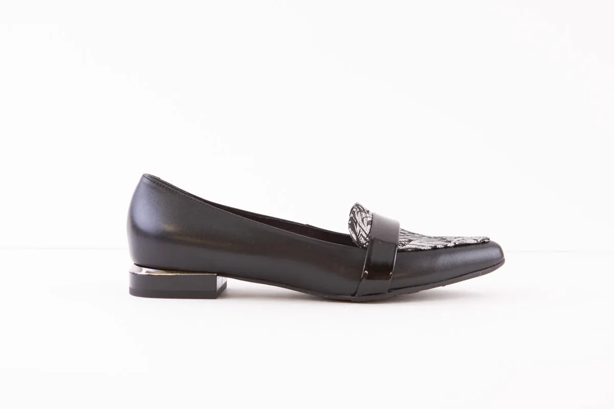 BIOECO 5971  FLAT LOAFER - BLACK MULTI