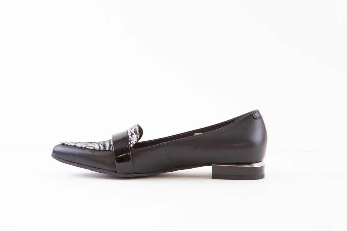BIOECO 5971  FLAT LOAFER - BLACK MULTI