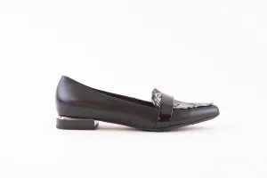 BIOECO 5971  FLAT LOAFER - BLACK MULTI