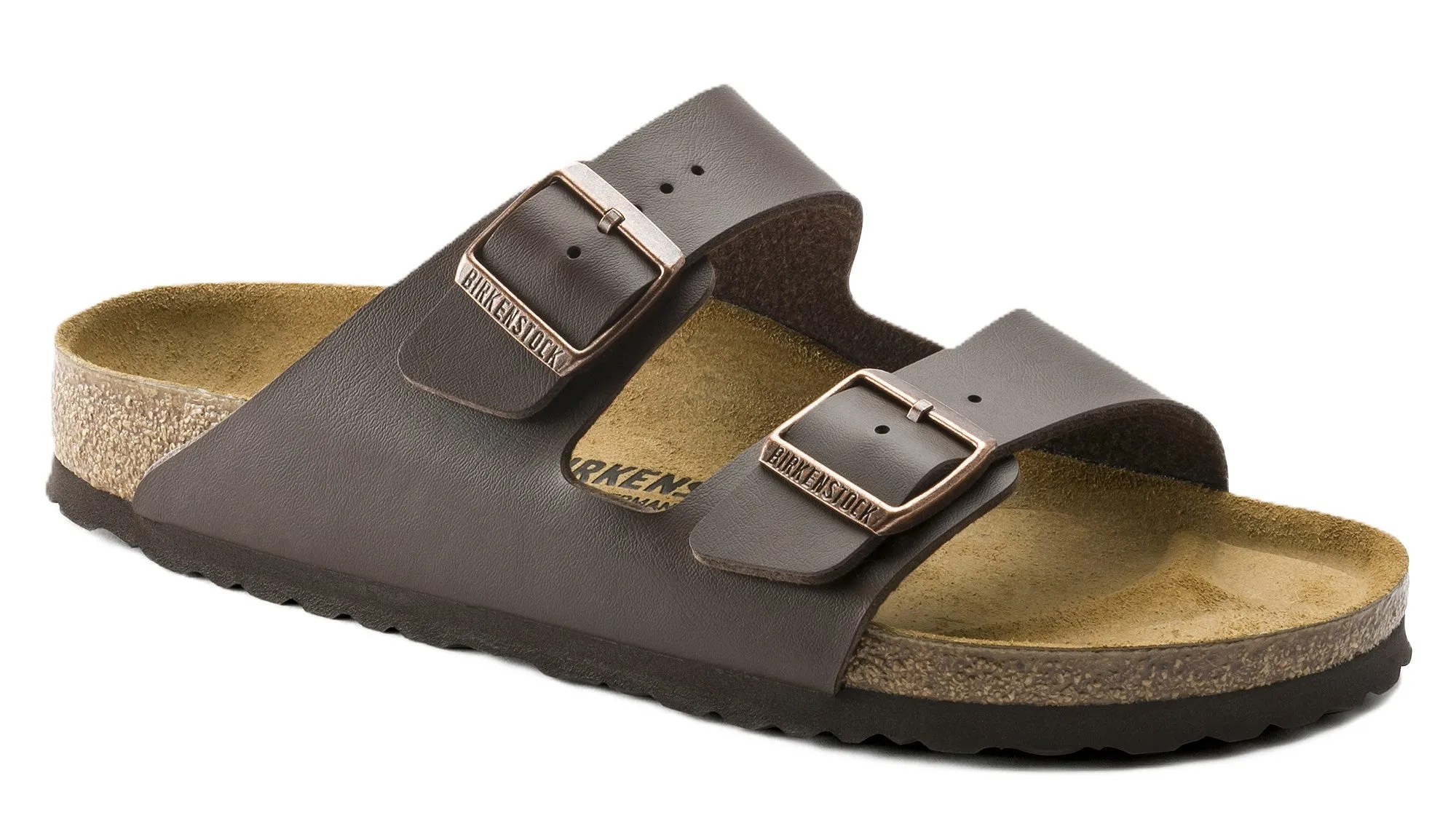 Birkenstock Arizona Sandals – Dark Brown Birko-Flor | Comfortable Cork Footbed