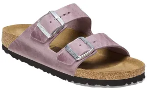 Birkenstock Arizona Sandals - Lavender Oiled Leather | Comfortable Cork Footbed