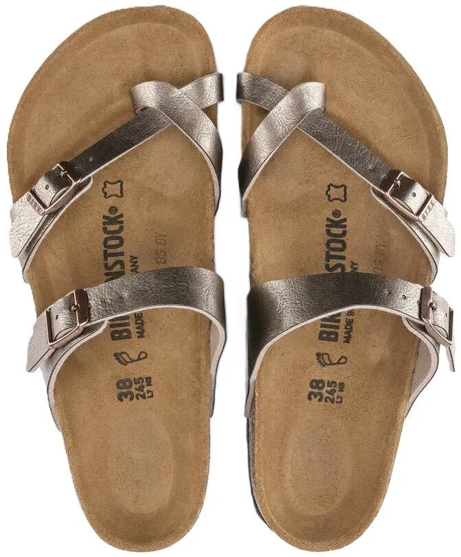 Birkenstock Mayari Sandals - Graceful Taupe Birko-Flor | Comfortable Cork Footbed