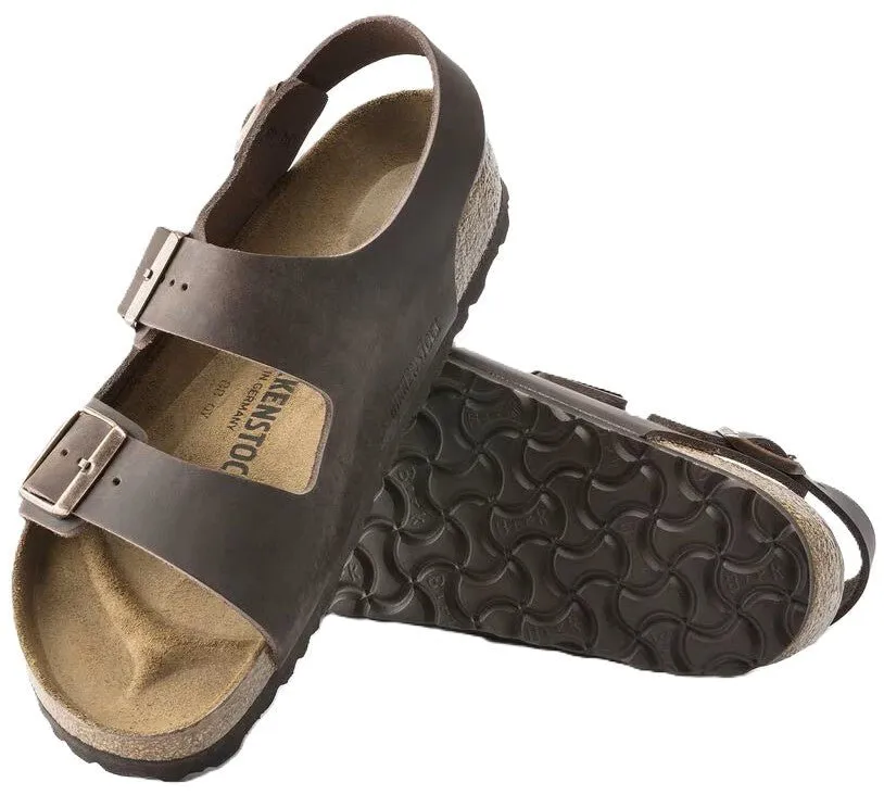 Birkenstock Milano Sandals - Habana Oiled Leather | Comfortable Cork Footbed