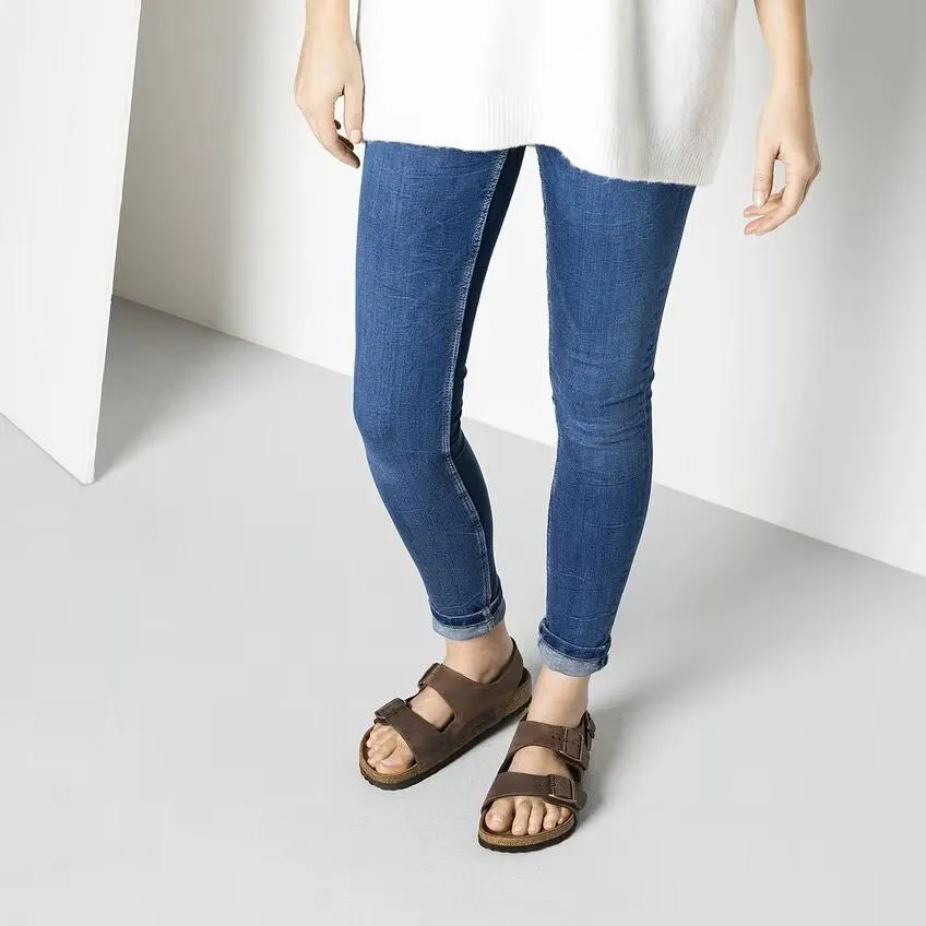 Birkenstock Milano Sandals - Habana Oiled Leather | Comfortable Cork Footbed