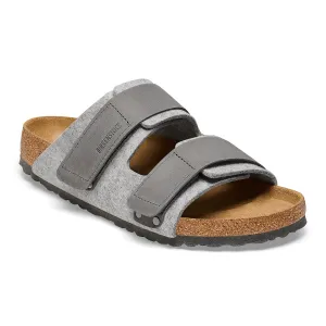 Birkenstock Uji light gray wool/iron oiled leather