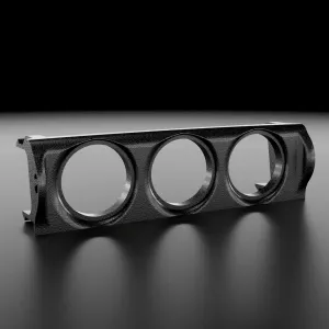 BMW E30 Center Vent Three Gauge Pod - Unvented