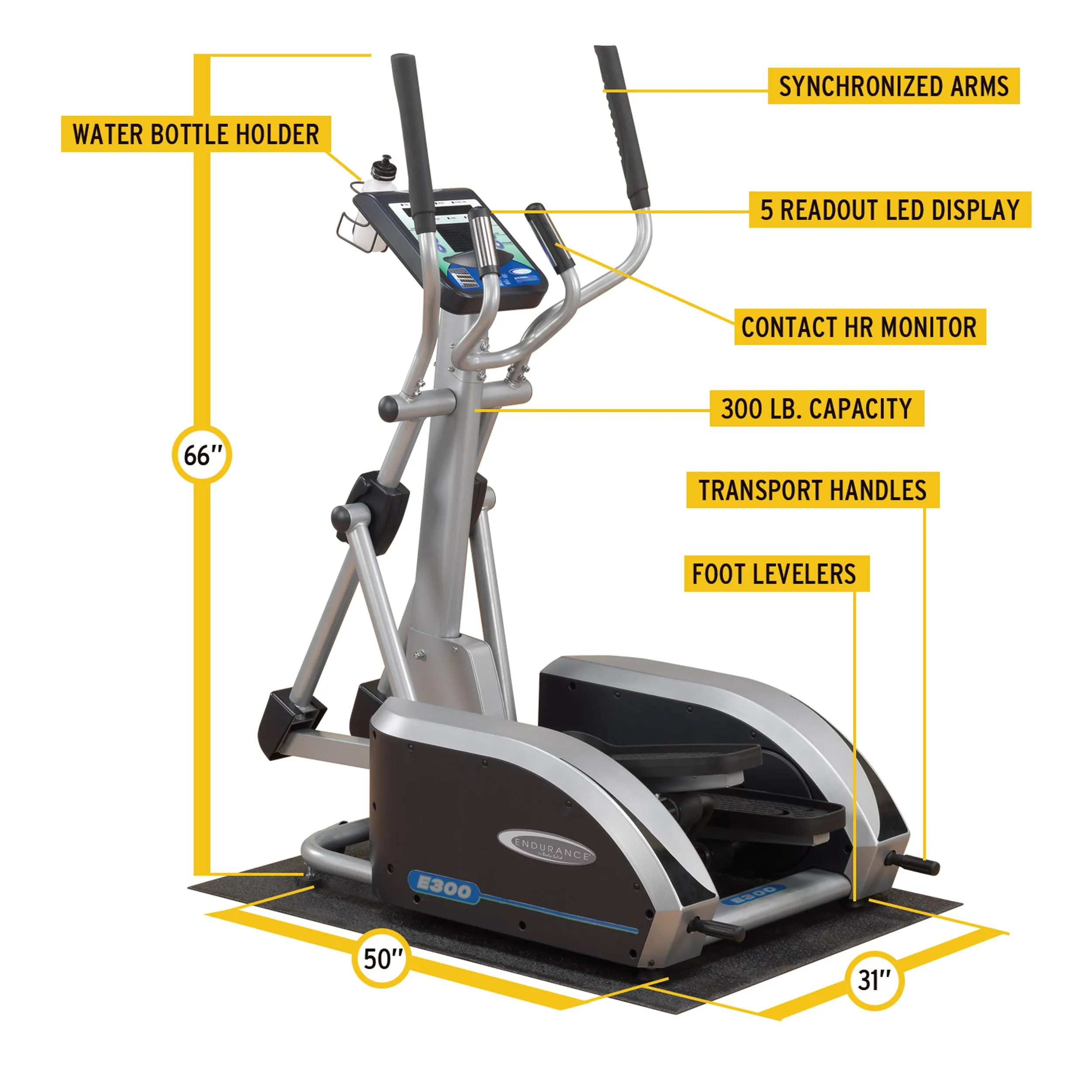 Body-Solid Endurance E300 Elliptical Trainer