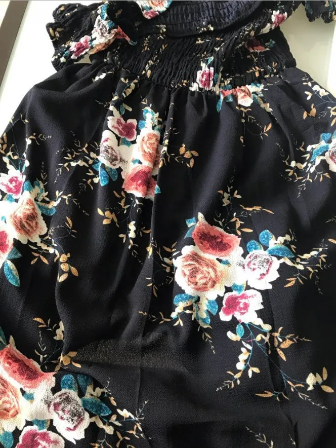 Boho Off-Shoulder Maxi Dress