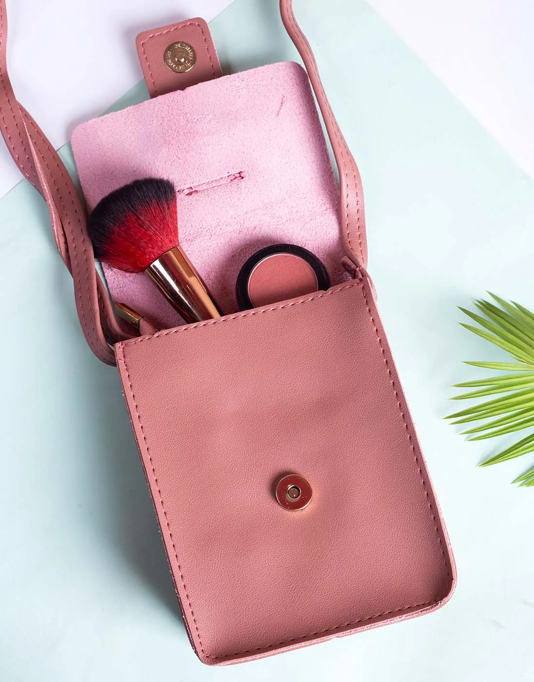 Brown Buckle Flip Bag