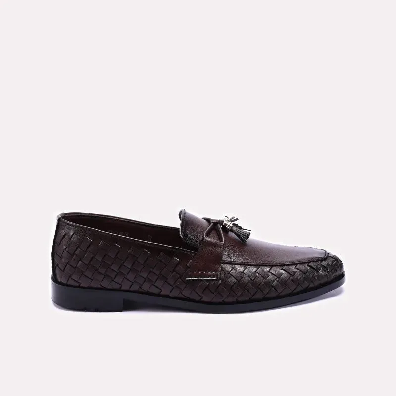 Brown Slip On Tassel Dress Shoes 0111367