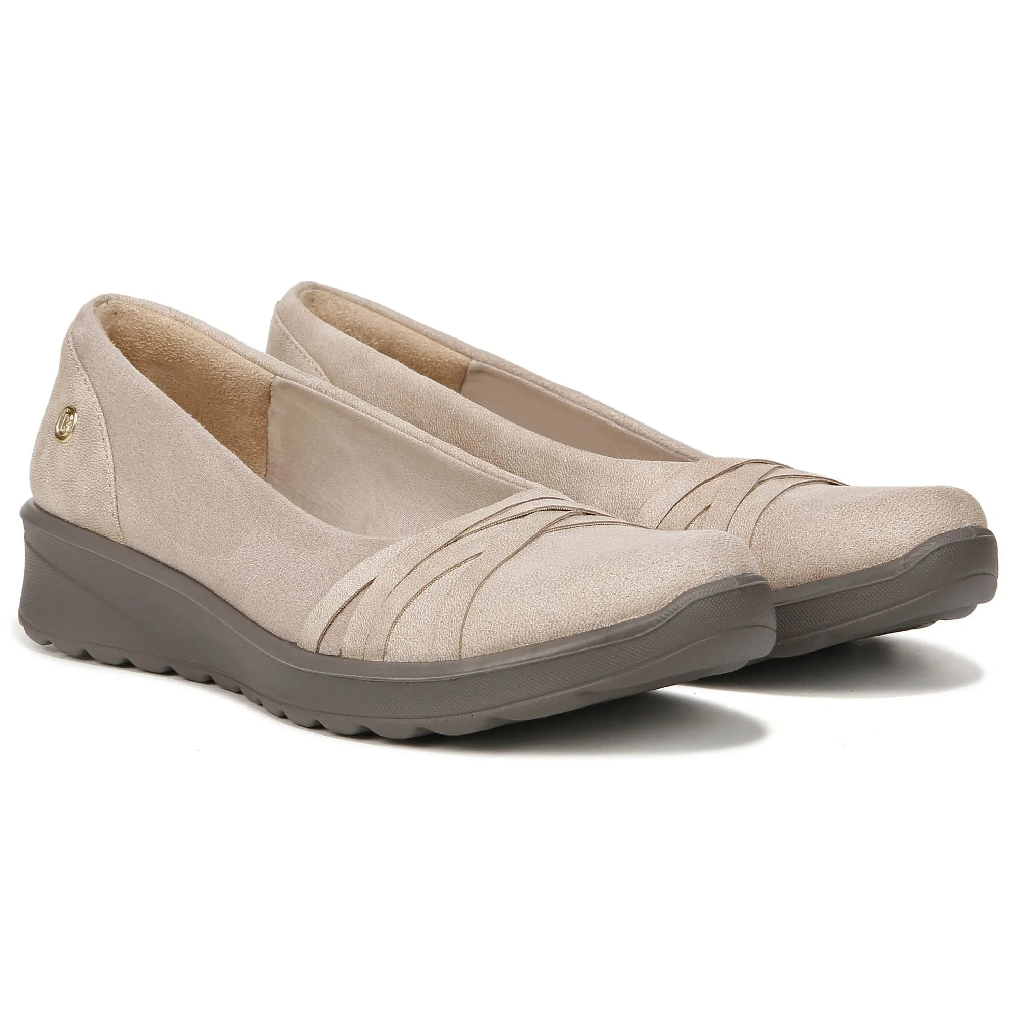 BZees Goody Leather Loafer - Beige