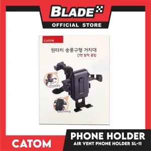 Catom One Touch Air Vent Car Mount Phone Holder SL-11 Compatible With Any Smartphones