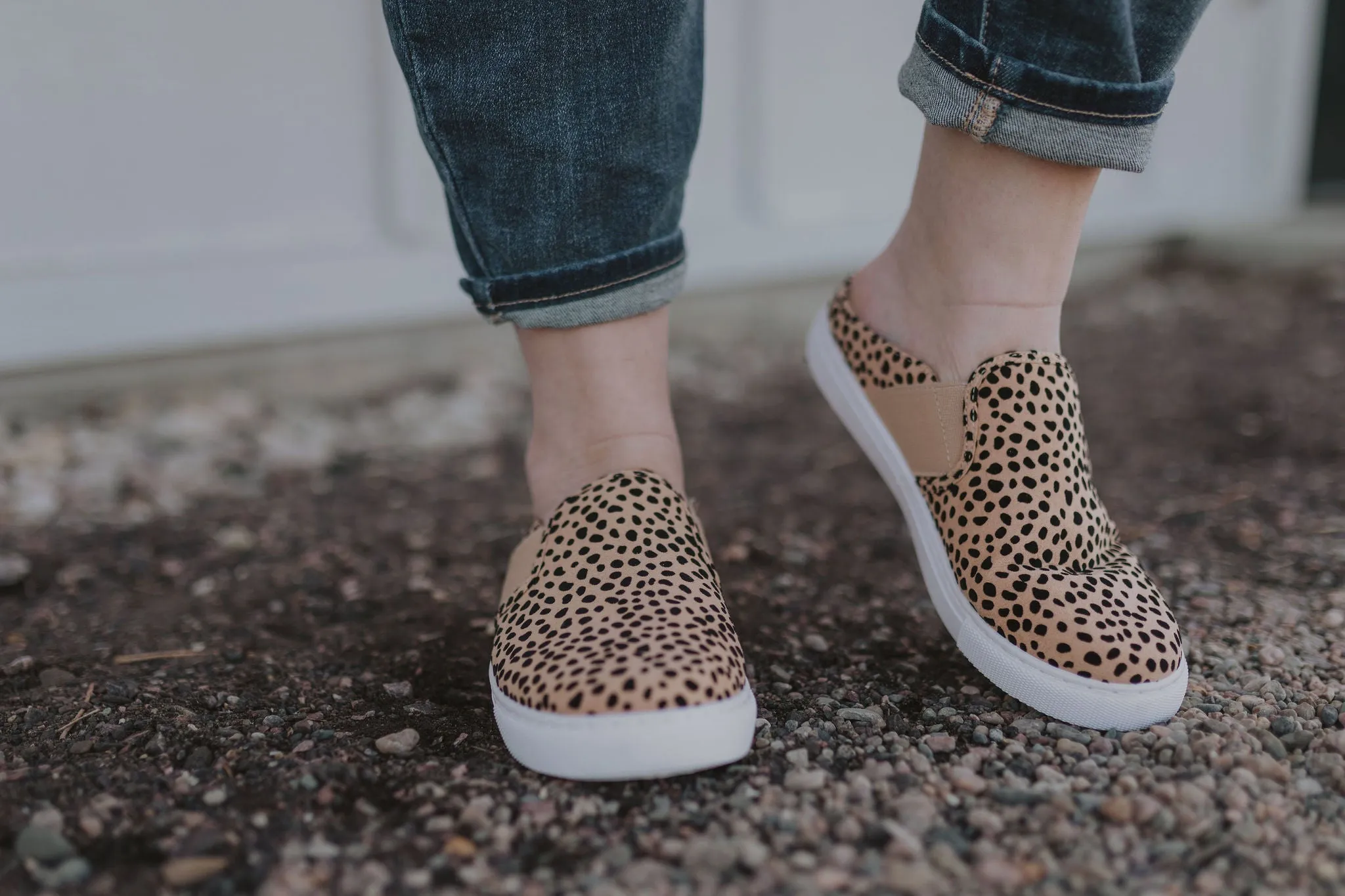 CHLOE CHEETAH PRINT SLIP ON SHOE