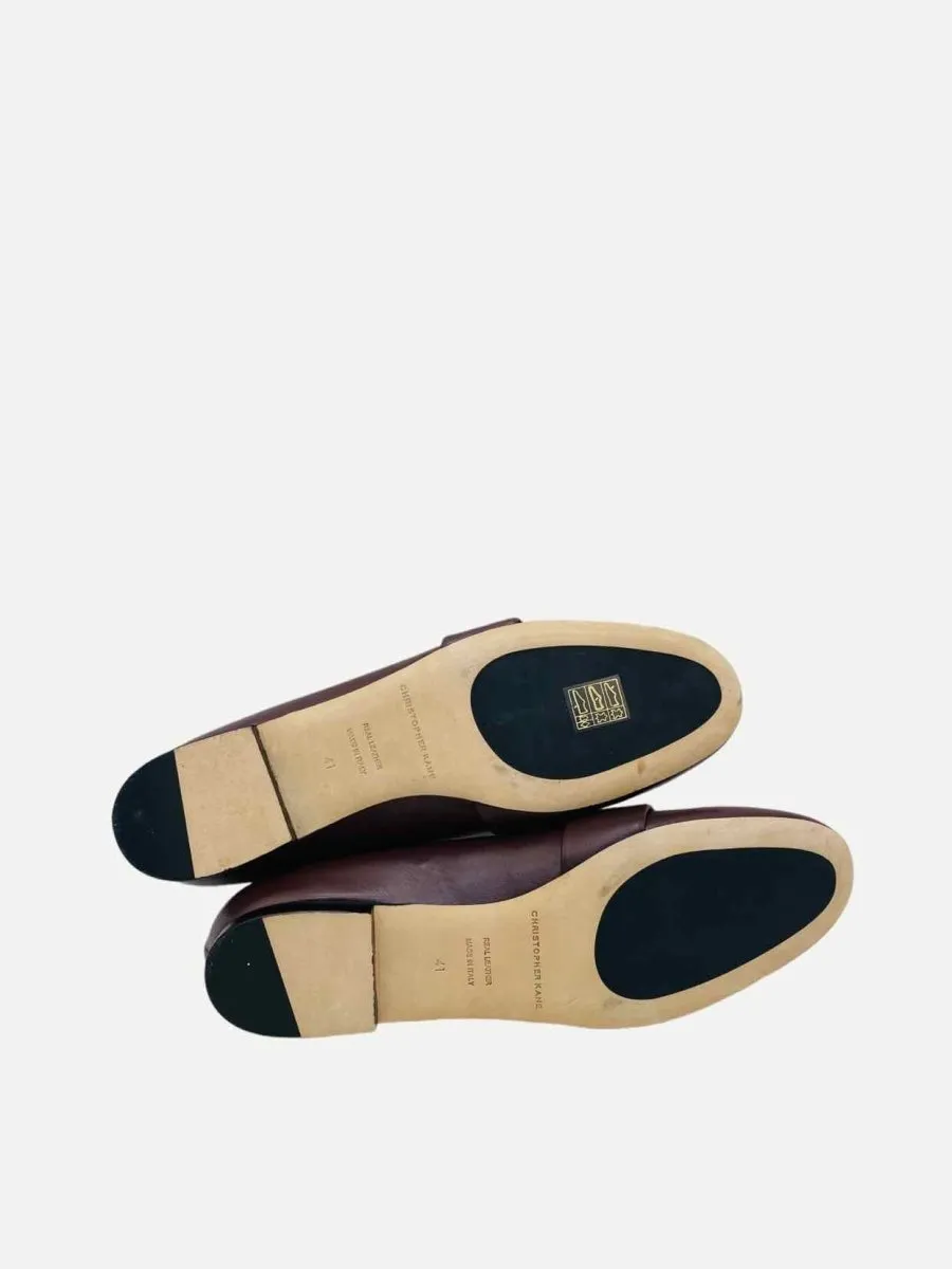CHRISTOPHER KANE Burgundy Ballet Flats 41