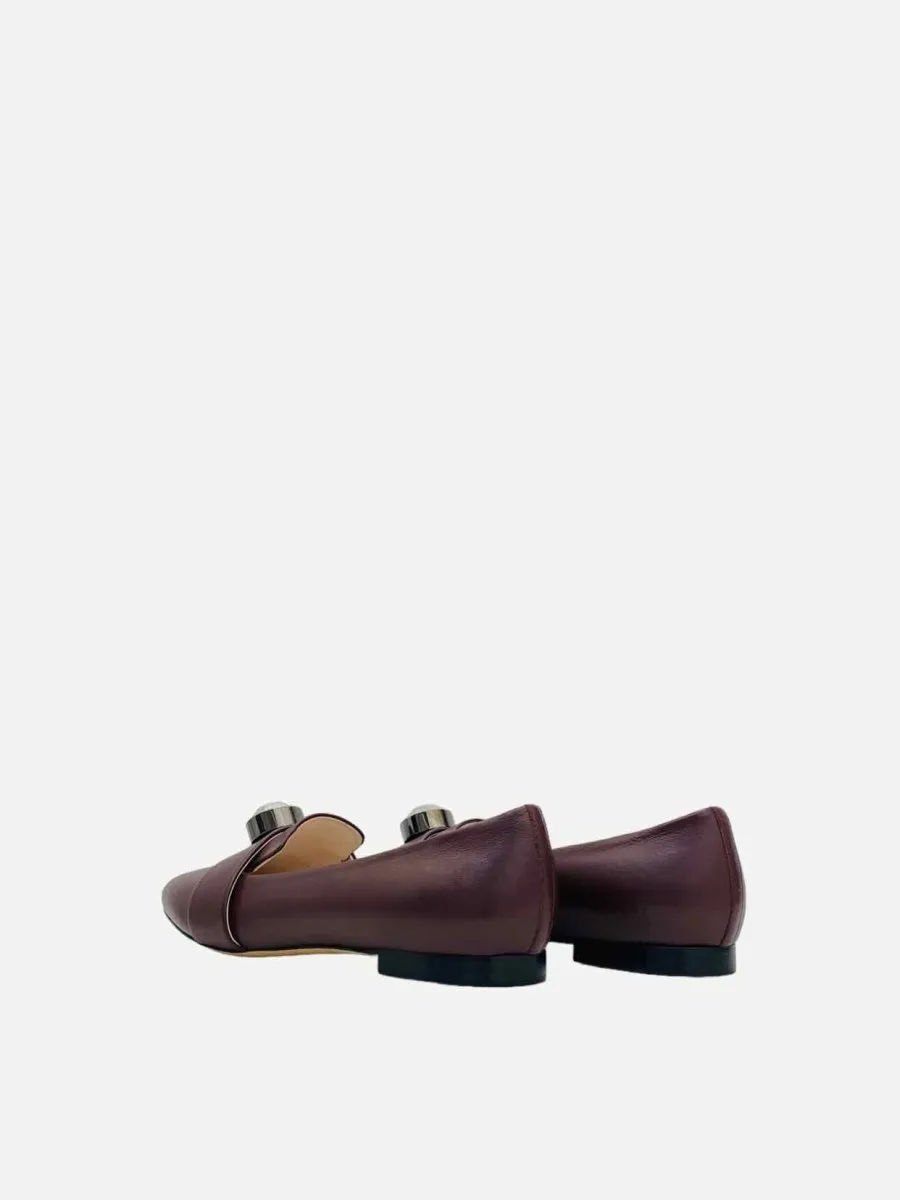 CHRISTOPHER KANE Burgundy Ballet Flats 41