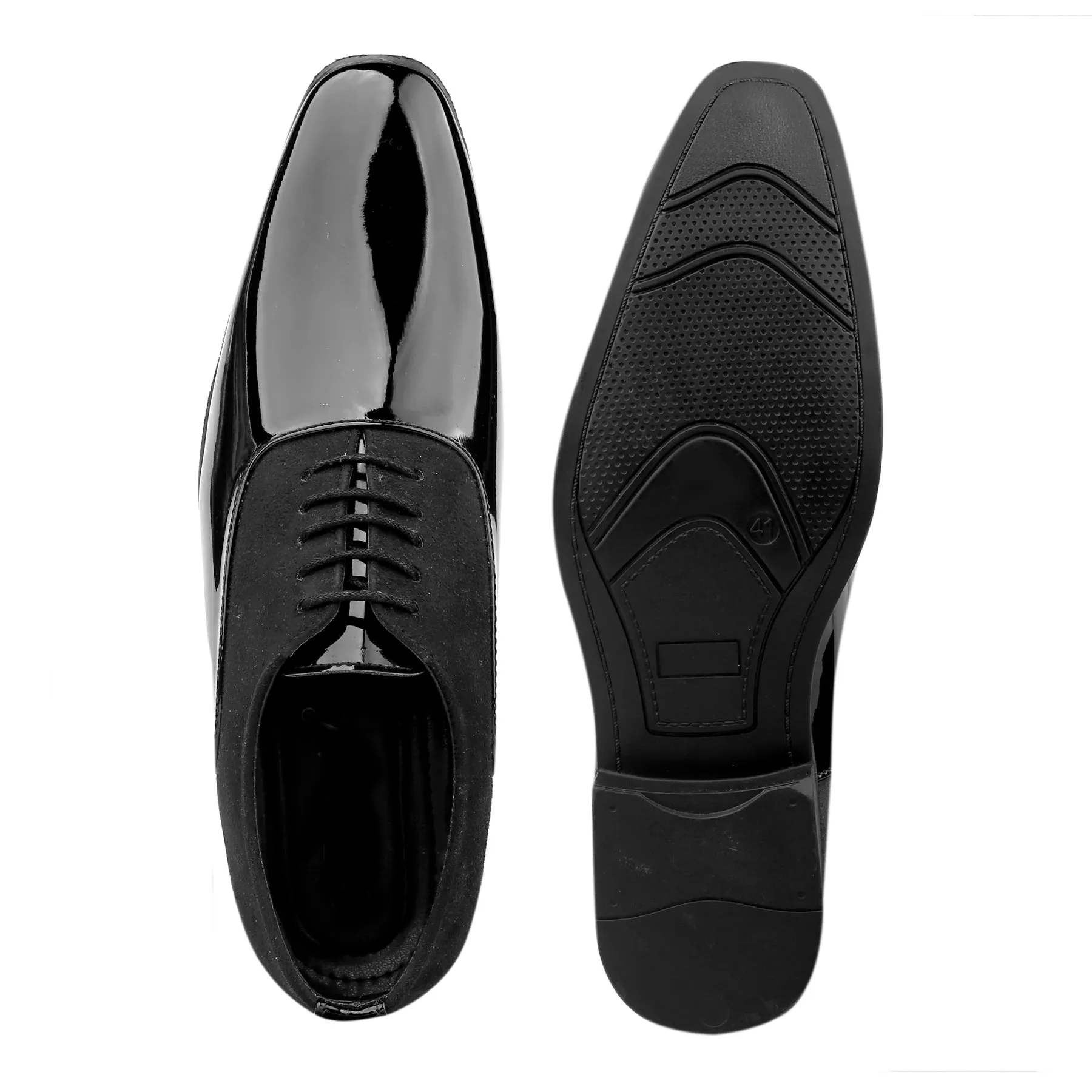 Classy Office,Wedding,Party Wear Black Shoes With Lace-Up For All Season-Unique and Classy
