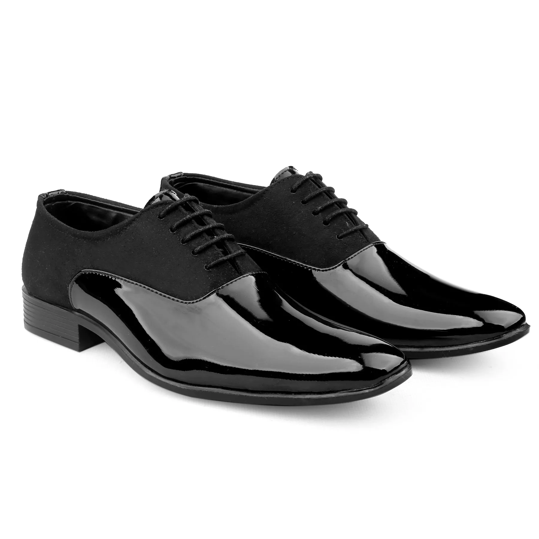 Classy Office,Wedding,Party Wear Black Shoes With Lace-Up For All Season-Unique and Classy