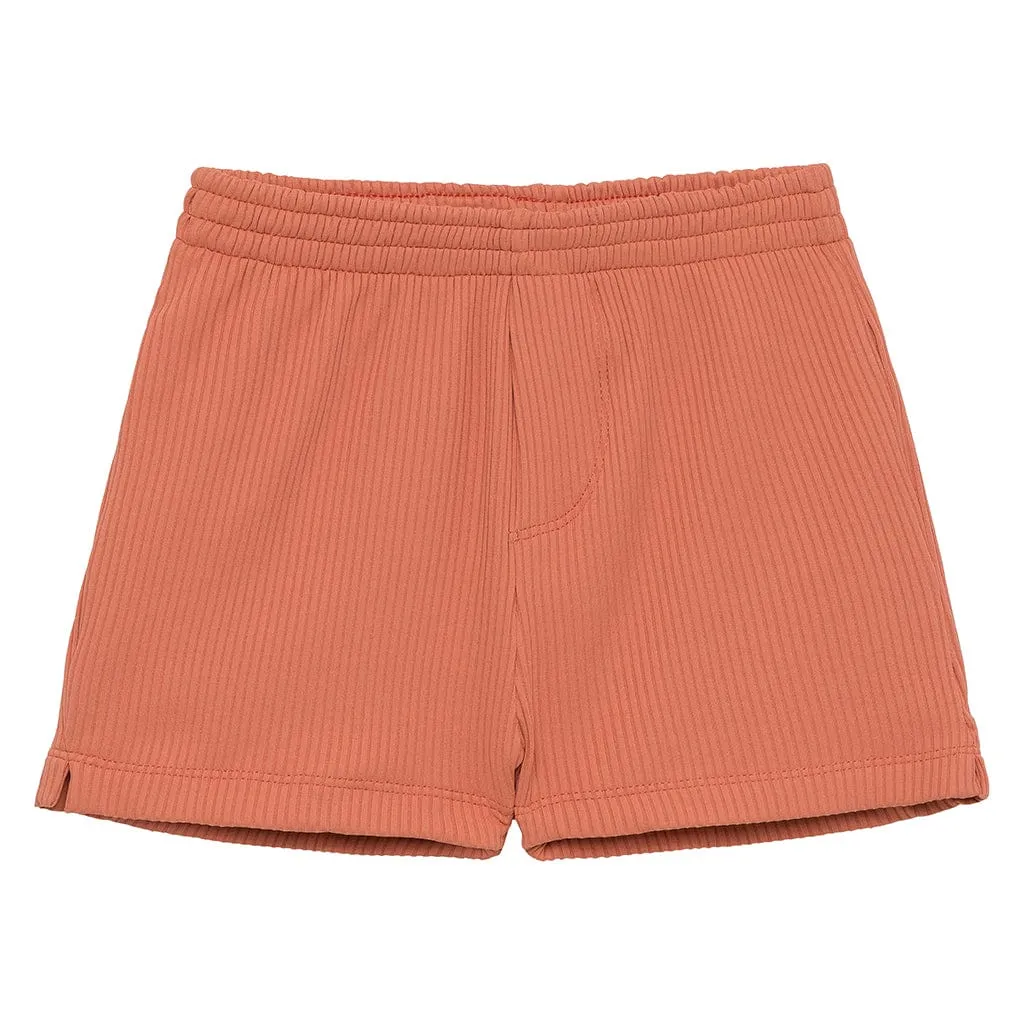 Coral Rib Mini Swim Trunk