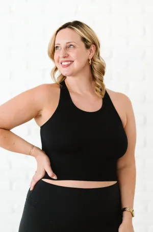 Cropped Racerback - Black